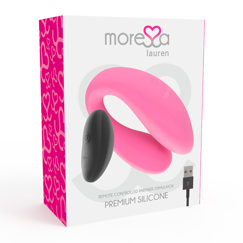 Moressa – Stimulateur pour couples télécommandé Lauren - Rose
