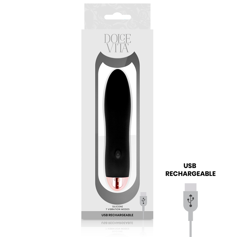 Vibromasseur Mini Dolce Vita Noir 7 Vitesses - Dolce Vita