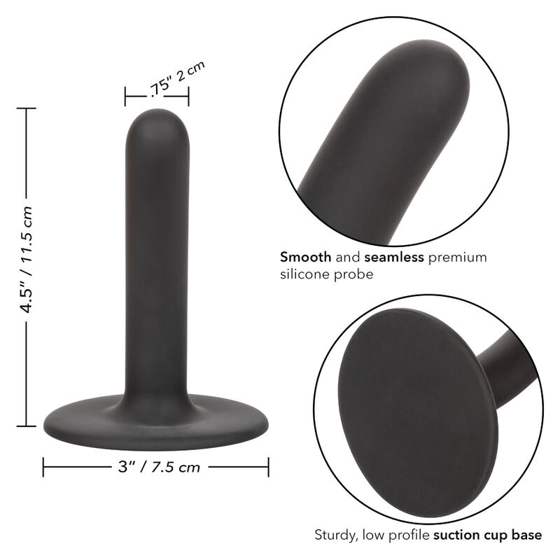 Gode Anal Boundless Ultra Fin Noir 11,5cm - CalExotics