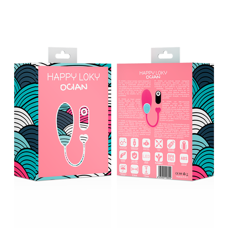 Œuf Vibrant Télécommandé Ocian Rose - Happy Loki