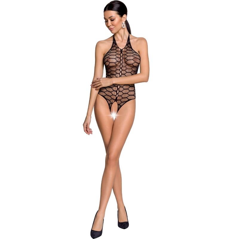 Bodystocking Résille BS087 Noir Taille Unique - Passion