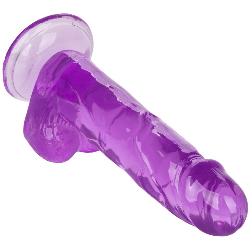 Gode Ventouse Réaliste Violet Translucide 15,3cm - CalExotics
