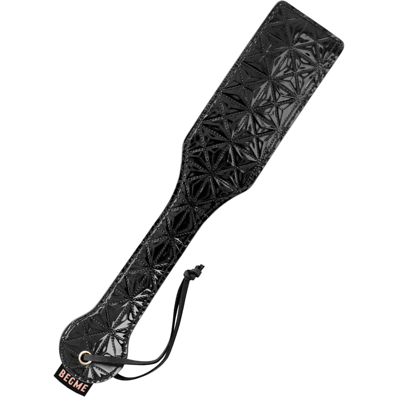 Begme - Tapette à Fessée en Simili-Cuir - Noir