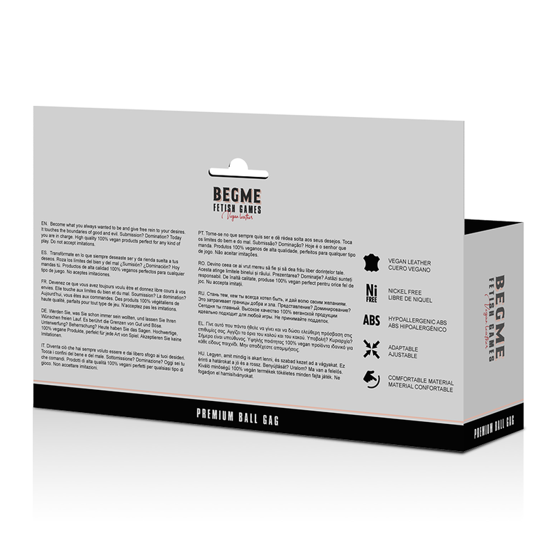 Begme - mâchoire en cuir végétalien édition rouge