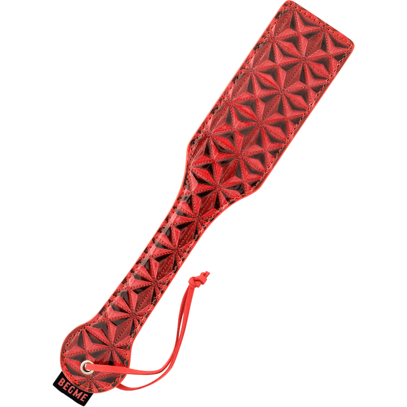 Coquette Chic Desire - Tapette à Fessée en cuir Végan - Rouge