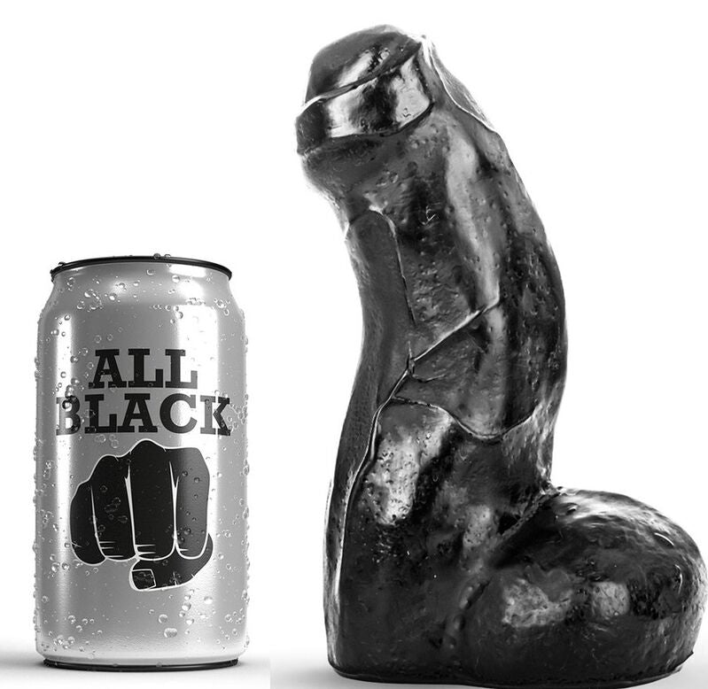 All Black - Godemichet Réaliste XL - 17 cm