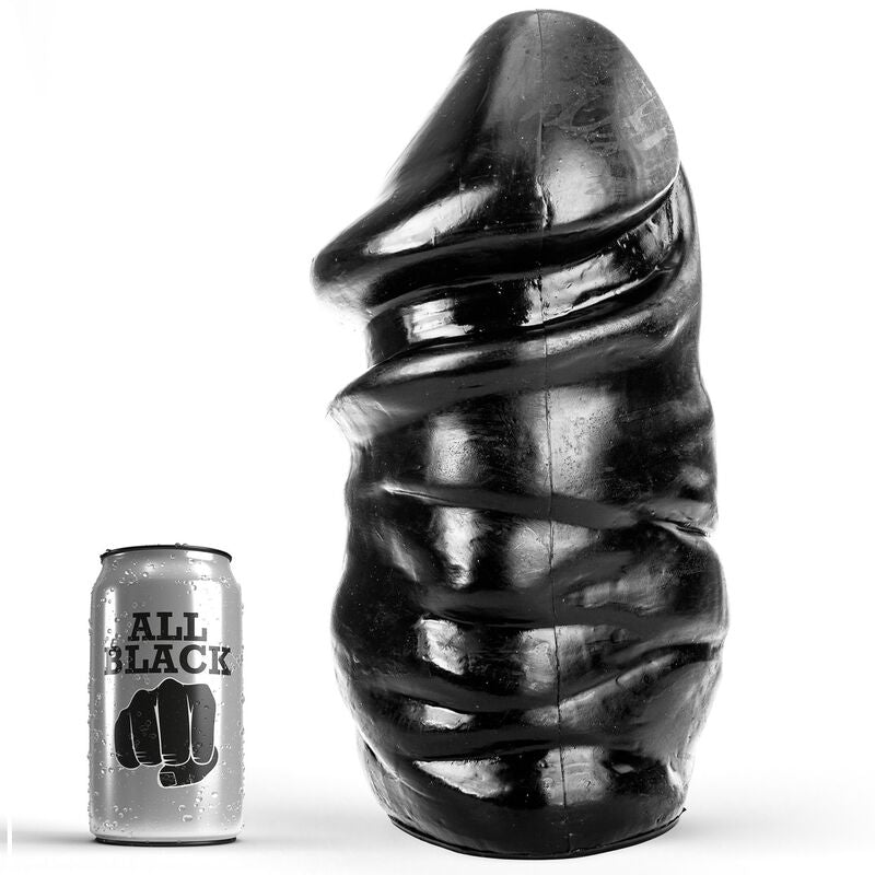 All Black - Gode XXL réaliste 33 cm pour pénétration profonde