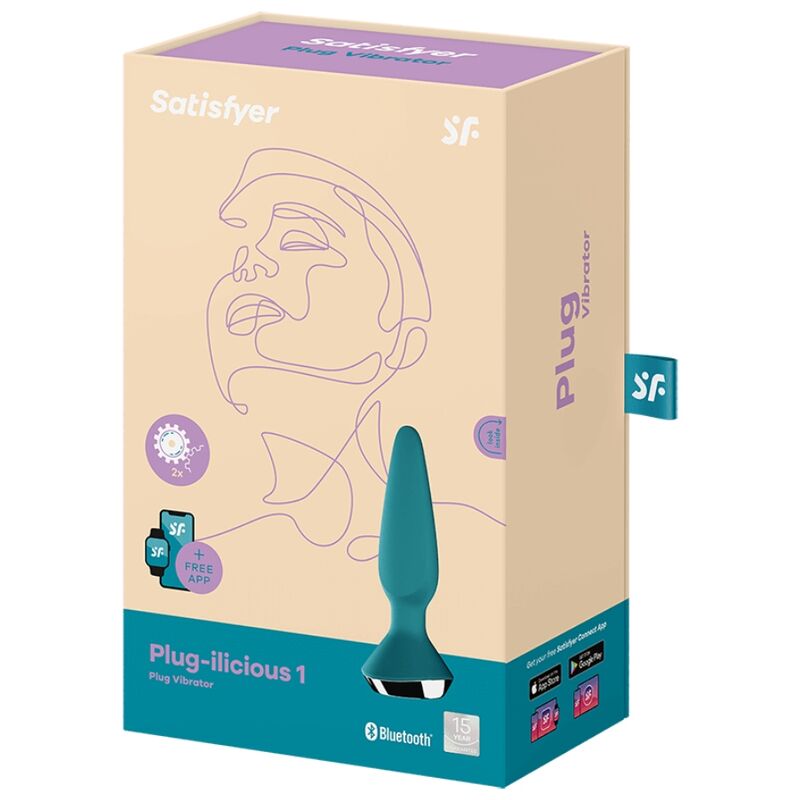 Plug Anal Vibrant Connecté Plug-ilicious 1 Vert - Satisfyer