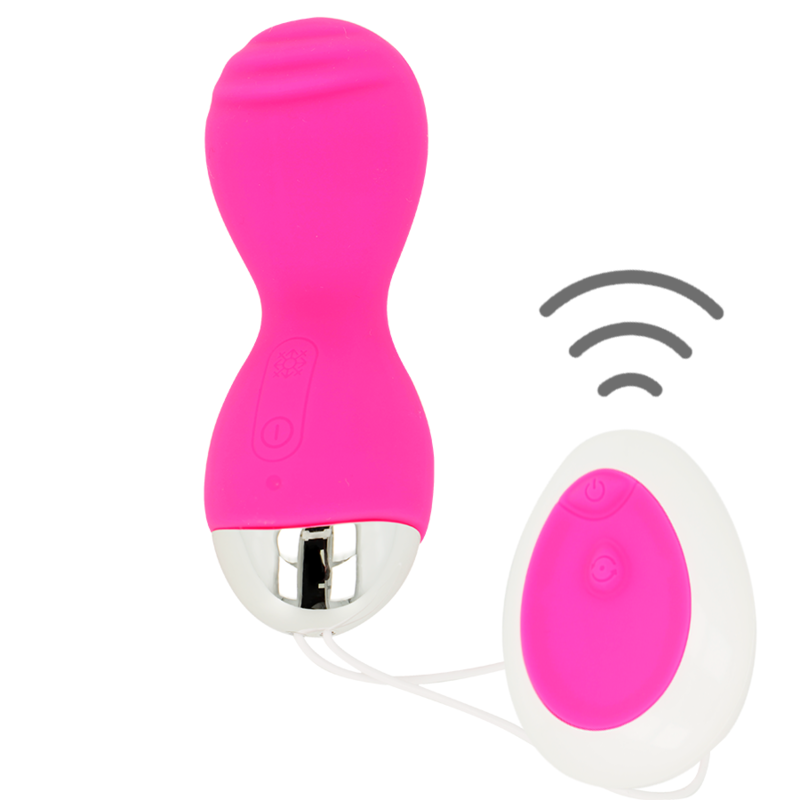 Ohmama – Oeuf Vibrant avec Télécommande Rechargeable – Rose