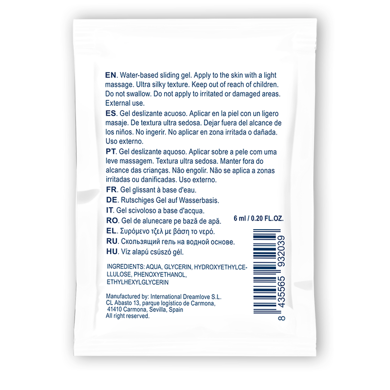 Lubrifiant gel de glissement neutre 6ml - Waterfeel - WATERFEEL