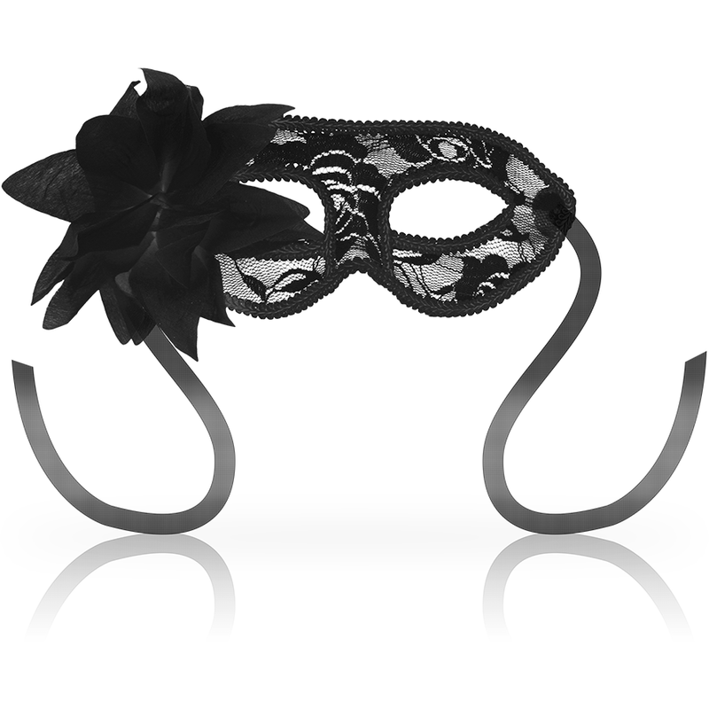 Ohmama - Masque vénitien en dentelle noir élégante