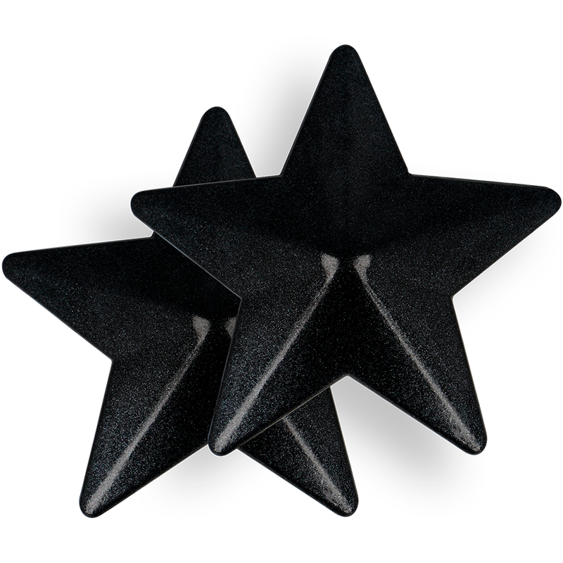 Cache-Tétons Étoile Noire Réutilisables - Coquette Chic Desire