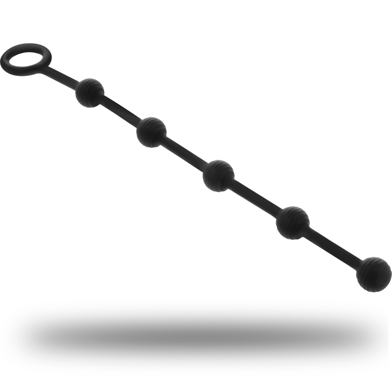 Chapelet anal en silicone 23 cm noir - Ohmama - OHMAMA ANAL