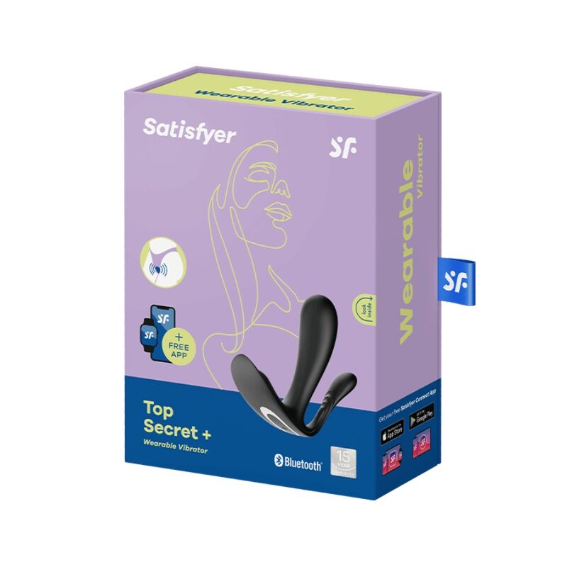 Stimulateur Connecté Top Secret Plus Noir - Satisfyer