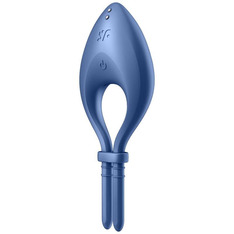 Cockring Vibrant Connecté Bullseye Bleu - Satisfyer