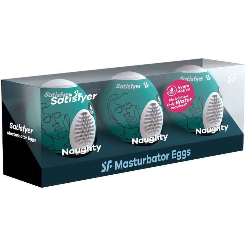 Masturbateurs Œufs Eggcited Naughty Lot de 3 - Satisfyer