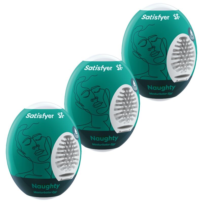 Masturbateurs Œufs Eggcited Naughty Lot de 3 - Satisfyer