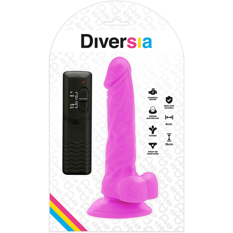 Gode Vibrant Diversia Flexible Violet 18cm - Diversia