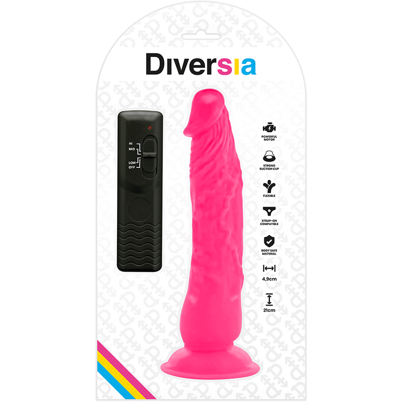 Gode Vibrant Diversia Flexible Rose 21cm - Diversia