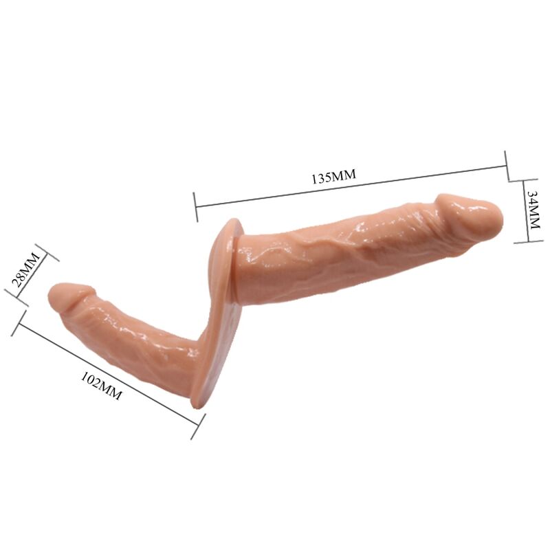 Baile - Double Gode Ceinture avec Harnais
