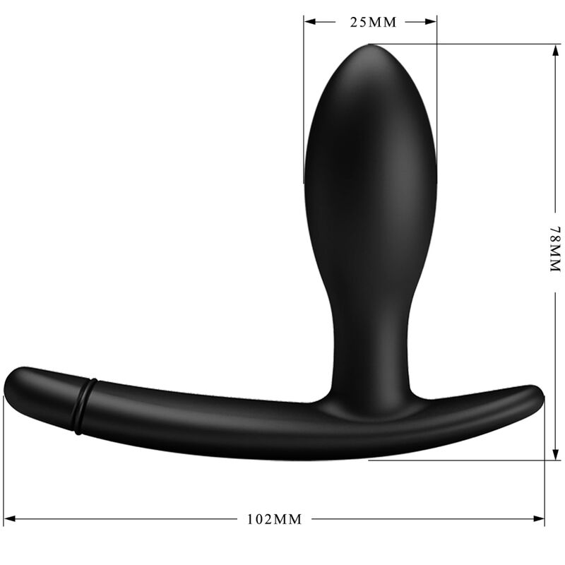 Plug Anal Gonflable Silicone Noir - Pretty Love
