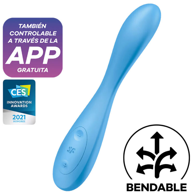 Vibromasseur Point G G-Spot Flex 4 Connect Bleu - Satisfyer