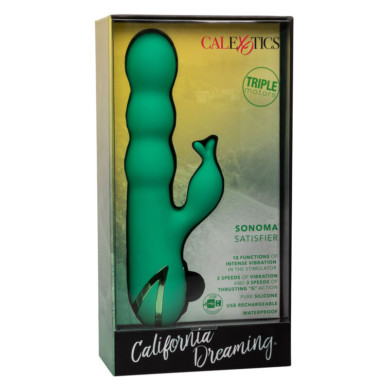 Vibromasseur Rabbit Sonoma Satisfier Vert - CalExotics
