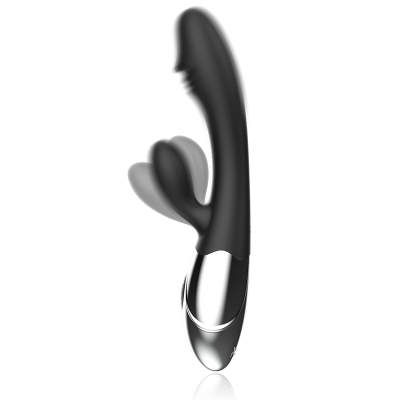 Vibromasseur Rabbit Kaleb Stimulating Vibe - Black&Silver