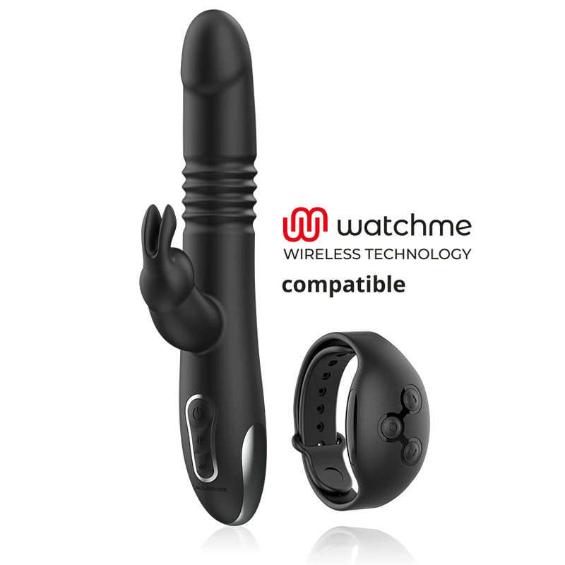 Vibromasseur Rabbit Kenji Stimulant Vibe - Black&Silver