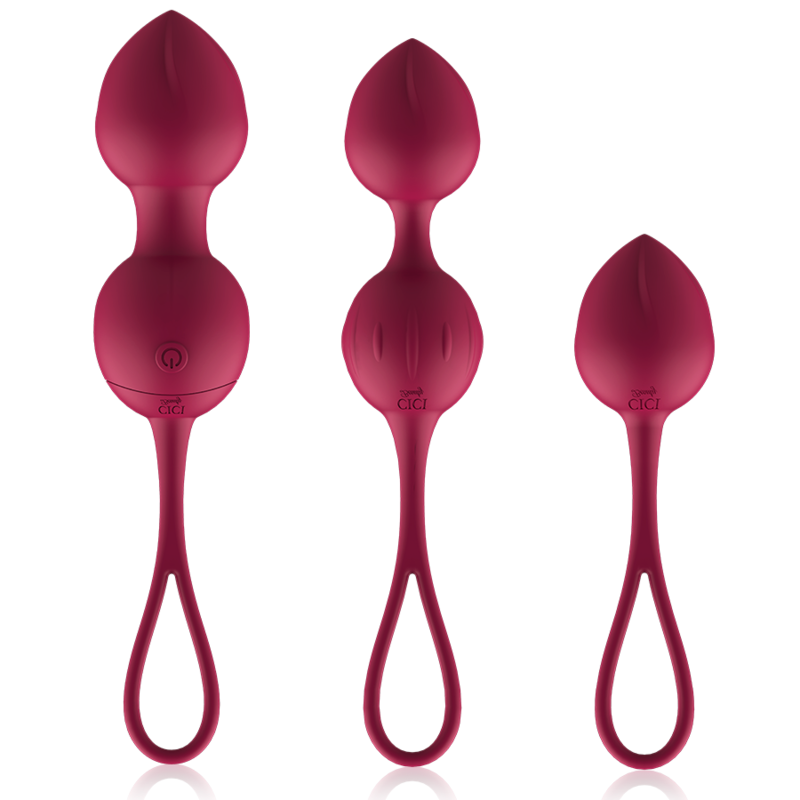Cici Beauty – Kit de 3 Boules de Geisha Vibrantes avec Télécommande