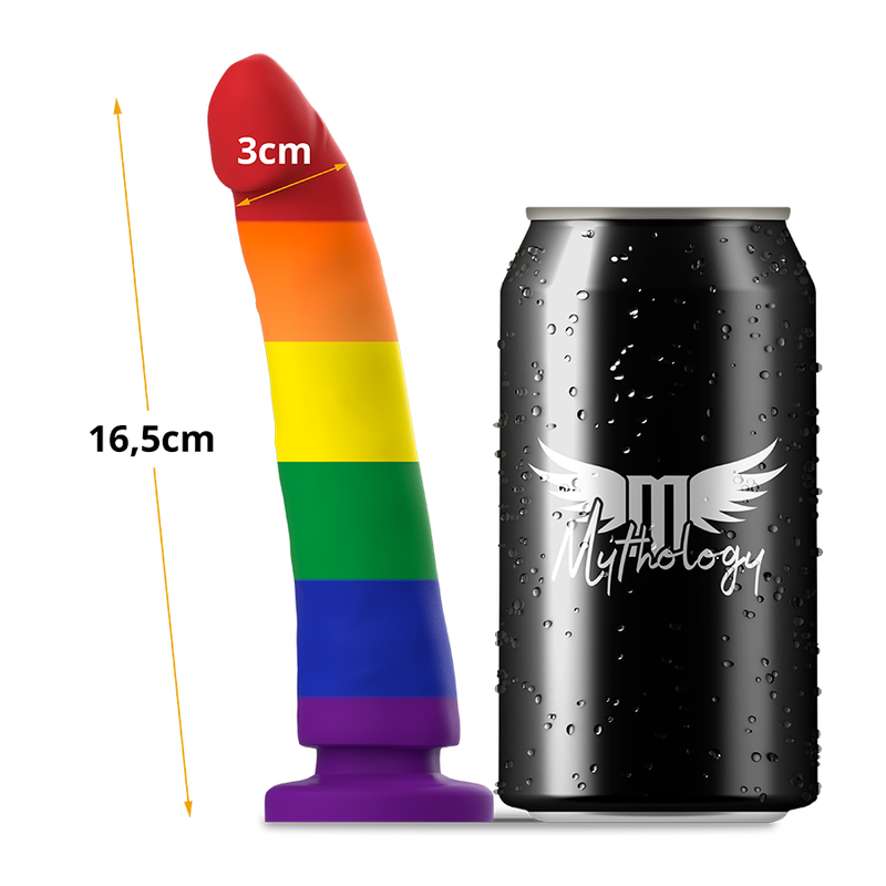 Farbenfroher Fantasy-Dildo Devon Pride M - Mythology