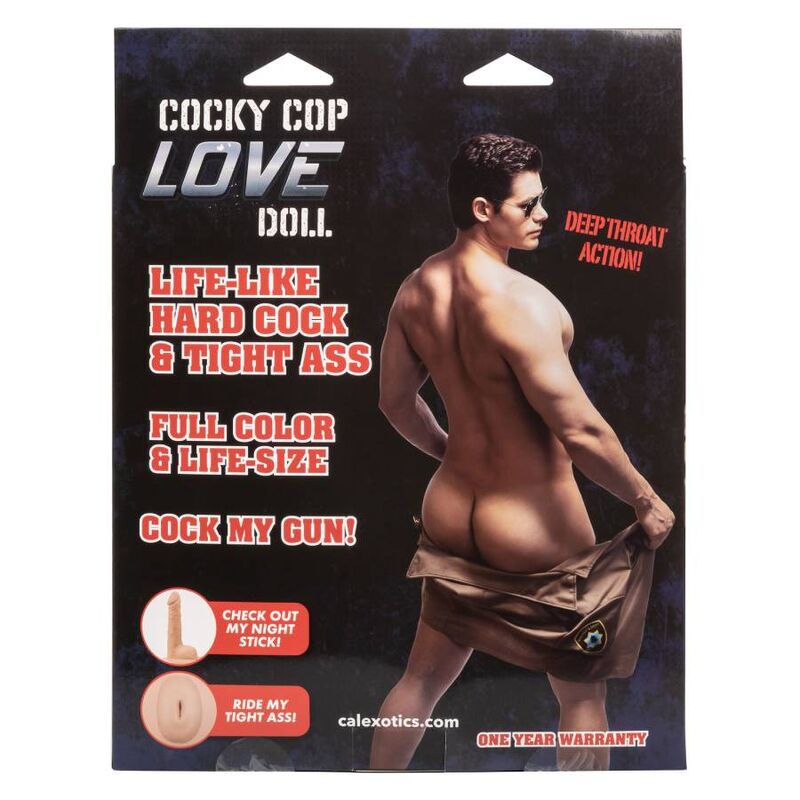 Poupée Gonflable Masculine Cocky Cop Love Doll - CalExotics