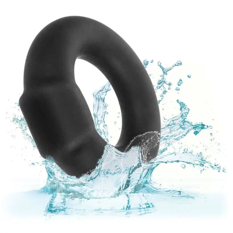 Anneau Pénien Alpha Liquid Silicone Optimum Noir - CalExotics