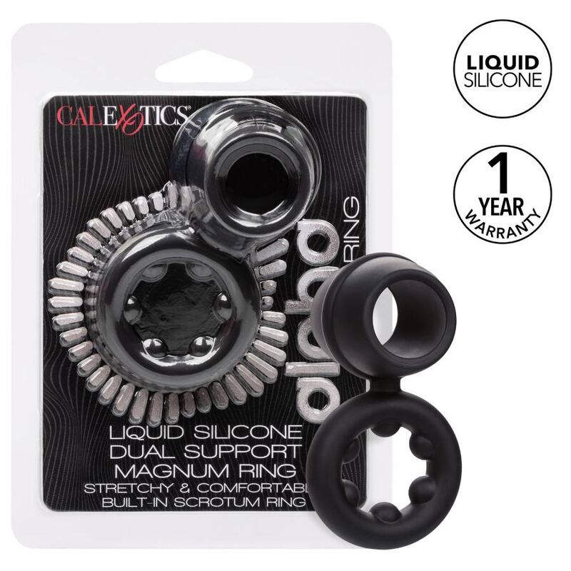 Cockring Alpha Dual Magnum Noir - CalExotics