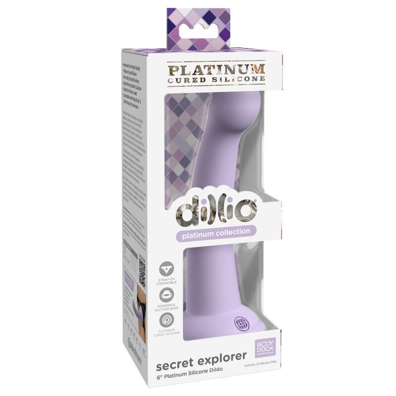 Gode Dillio Secret Explorer Violet 15,24 cm - Pipedream