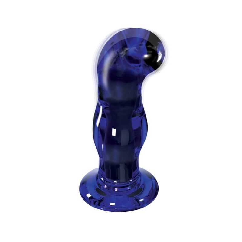 Toyjoy - Plug Anal en verre The Gleaming Bleu