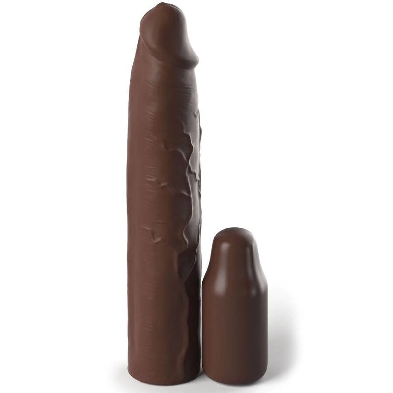 Gaine Pénienne Fantasy X-Tensions Vibrante 22,86cm - Marron