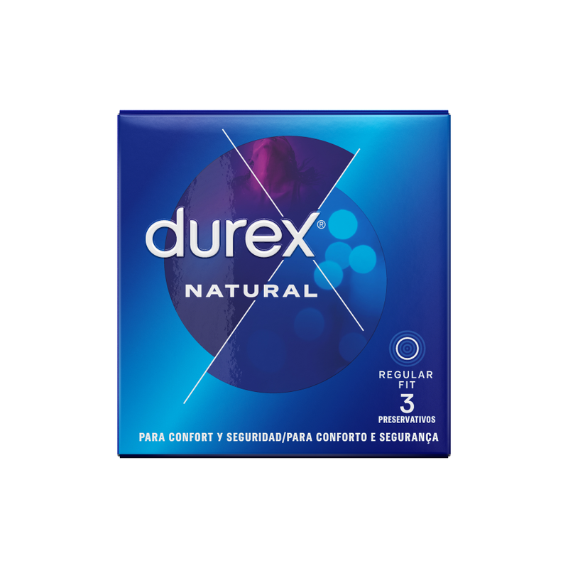 Préservatifs Durex Natural Comfort Regular Fit - Boîte de 3