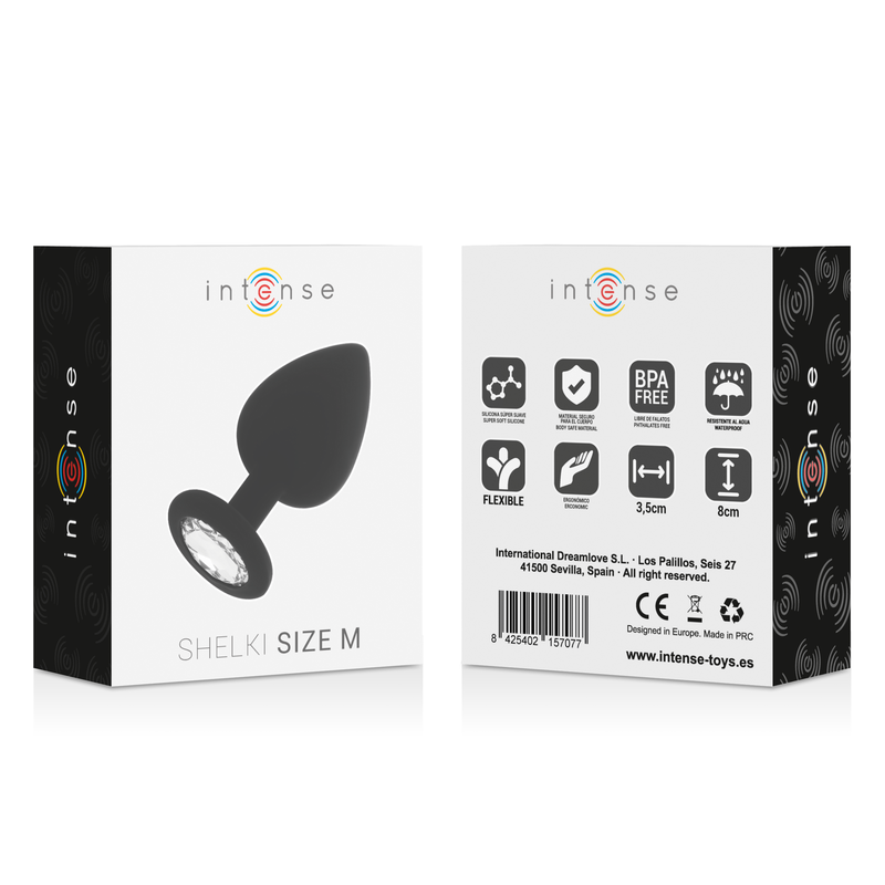 Plug Anal Intense avec Strass Noir - Intense