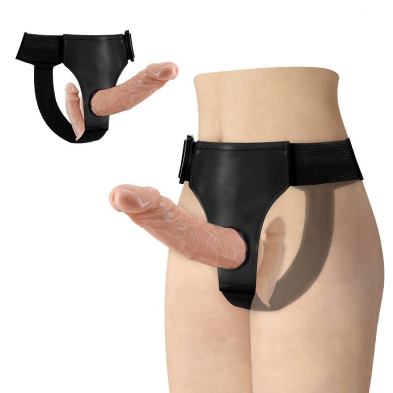 Baile - Gode Ceinture Double Gode 18 cm et 15 cm