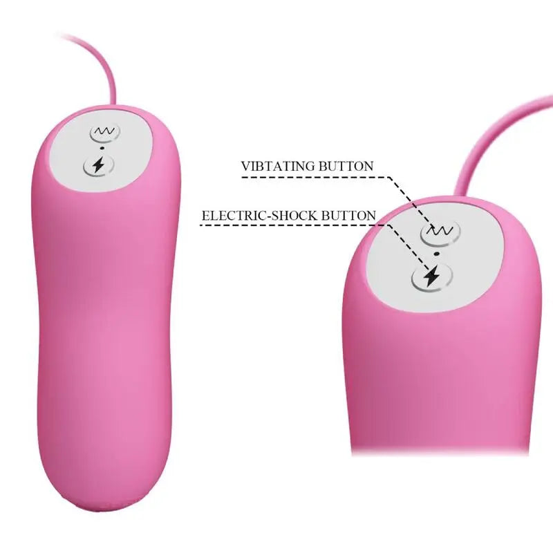 Pinces Tétons Vibrantes Électrostimulantes Rose - Pretty Love