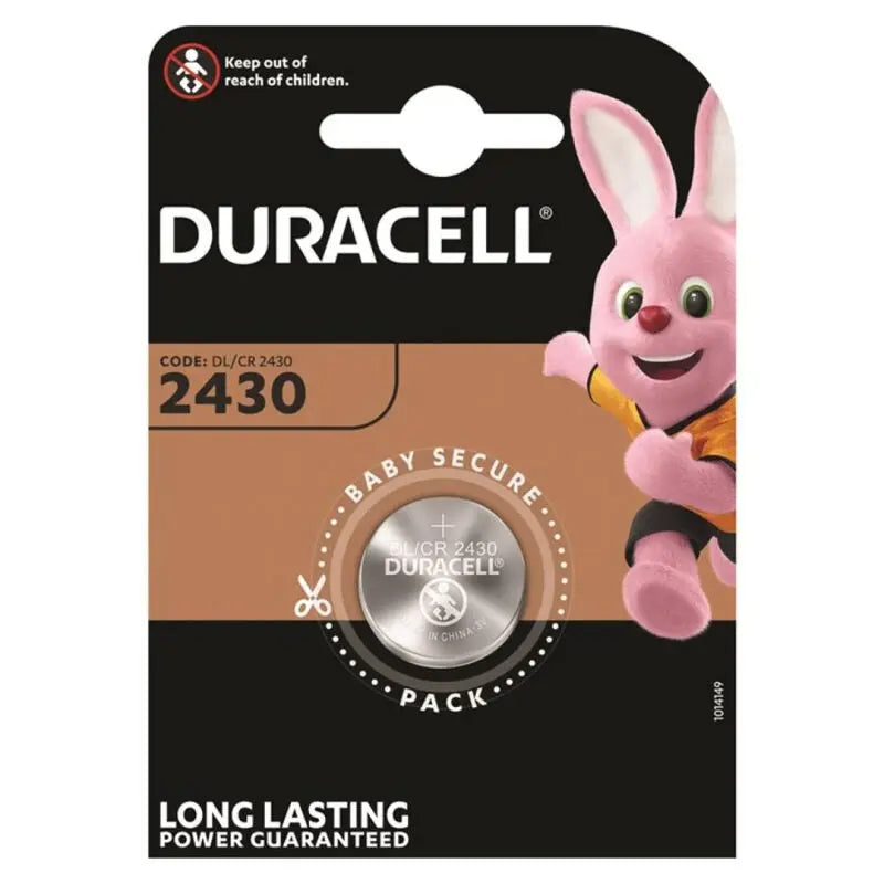 Pile Bouton Lithium CR2430 3V - Duracell - DURACELL