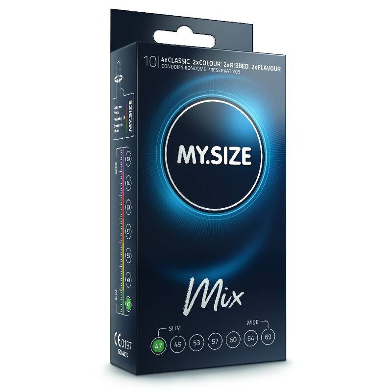 My.size Mix - Préservatifs 47 mm - Boîte de 10 unités - MY SIZE MIX