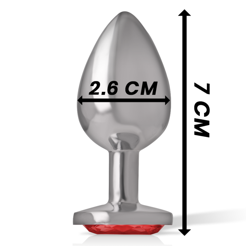 Plug Anal Intense Diamant Rouge Taille S - Intense