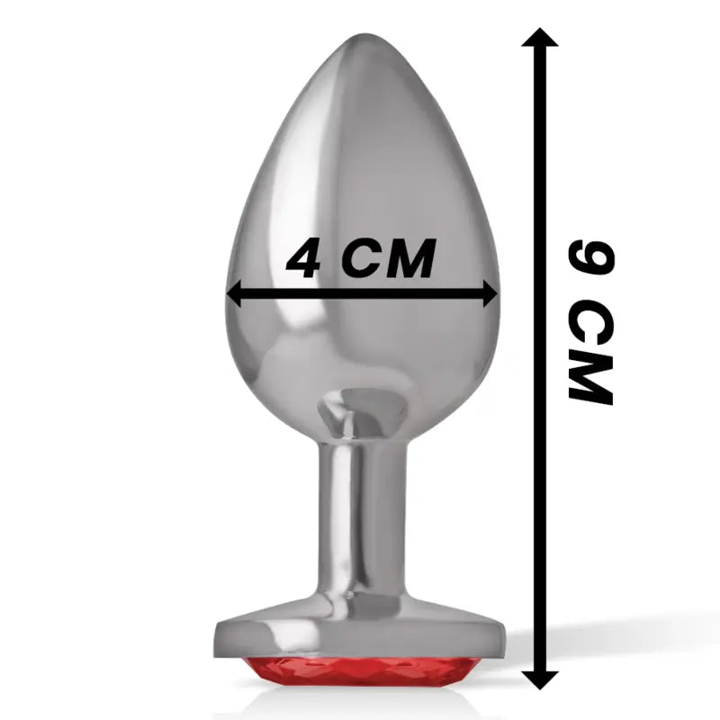 Bijou Anal Diamant Intense Rouge Taille L - Intense