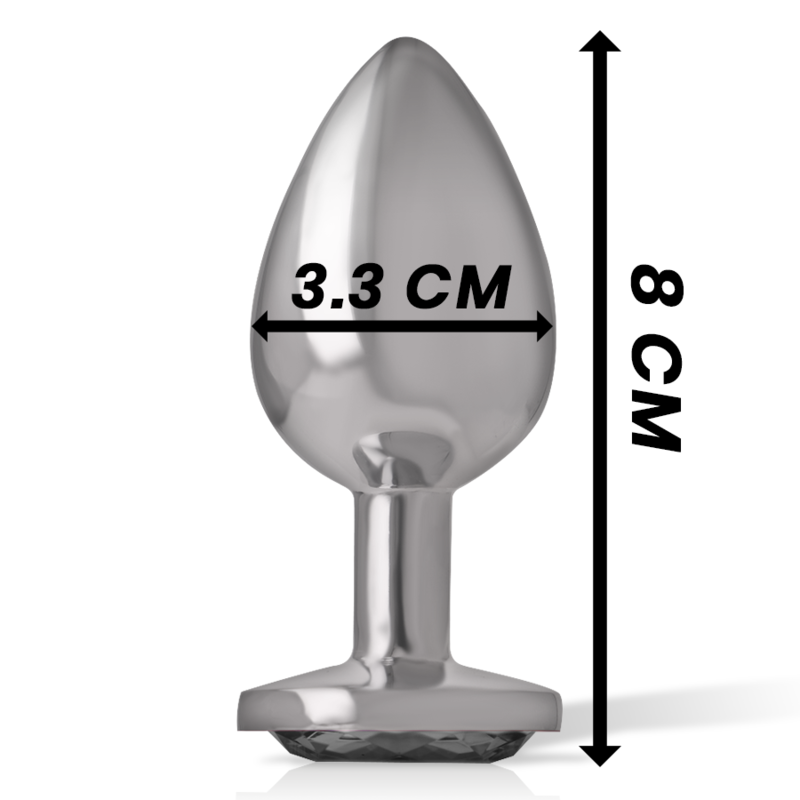 Plug Anal Bijou Intense Diamond Jewel Noir Taille M - Intense