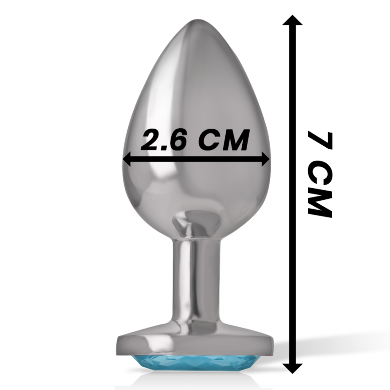 Plug Anal Intense Diamond Jewel Bleu Taille S - Intense