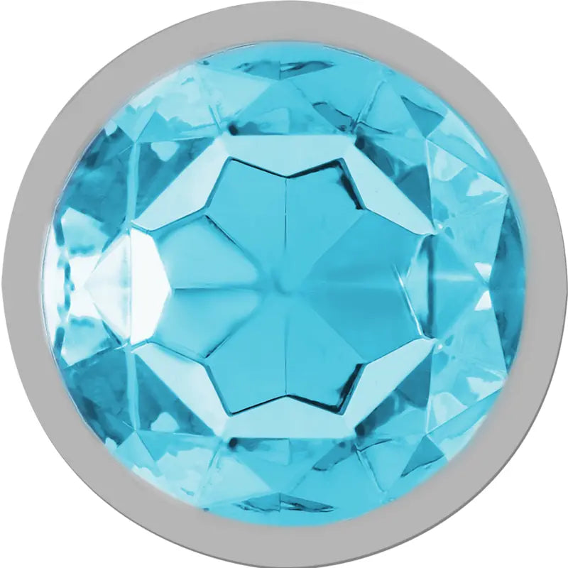 Plug Anal Métal Intense Cristal Bleu Taille M - Intense
