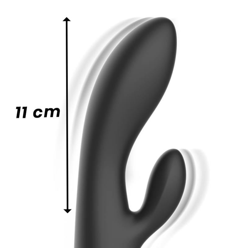 Vibromasseur Lapin Ibiza Super Doux Noir et Or - Ibiza