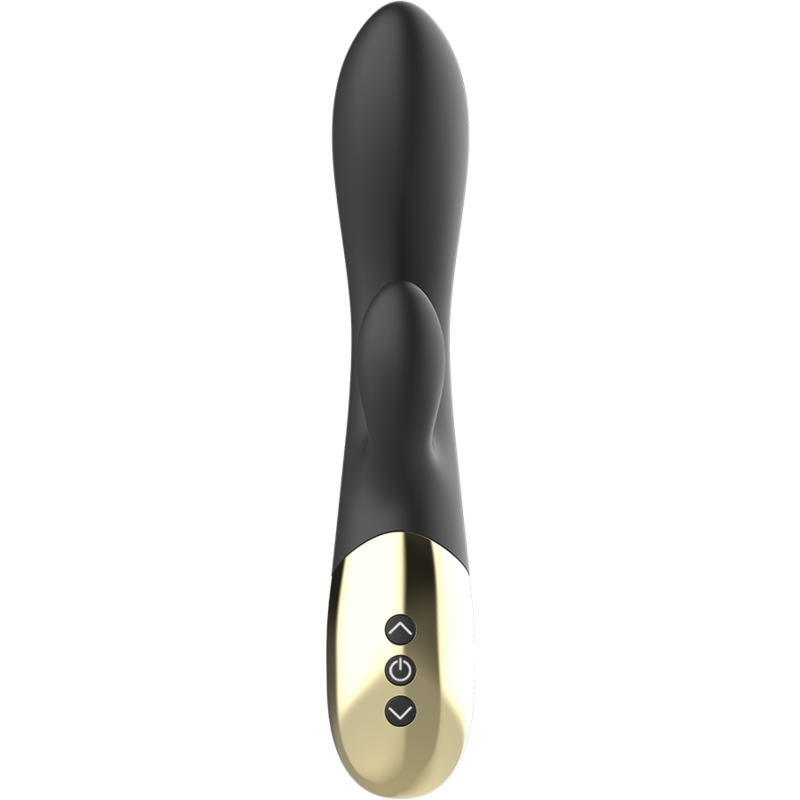 Vibromasseur Lapin Ibiza Super Doux Noir et Or - Ibiza